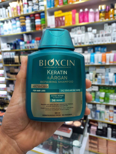 شامپو ترمیم کراتین و آرگان بیوکسین ضدریزش سبز