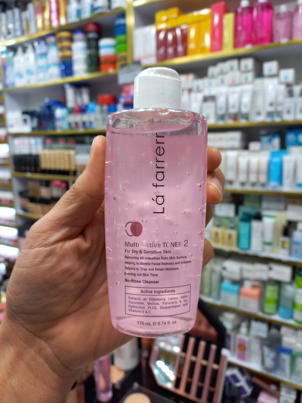 تونر لافارر مولتی اکتیو ۲مناسب پوست خشک و حساس