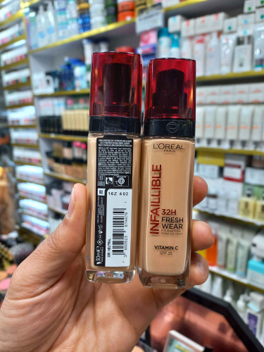 کرمپودر لورال شماره رنگ ۲۲۰ اینفالیبل شیشه ای در قرمز