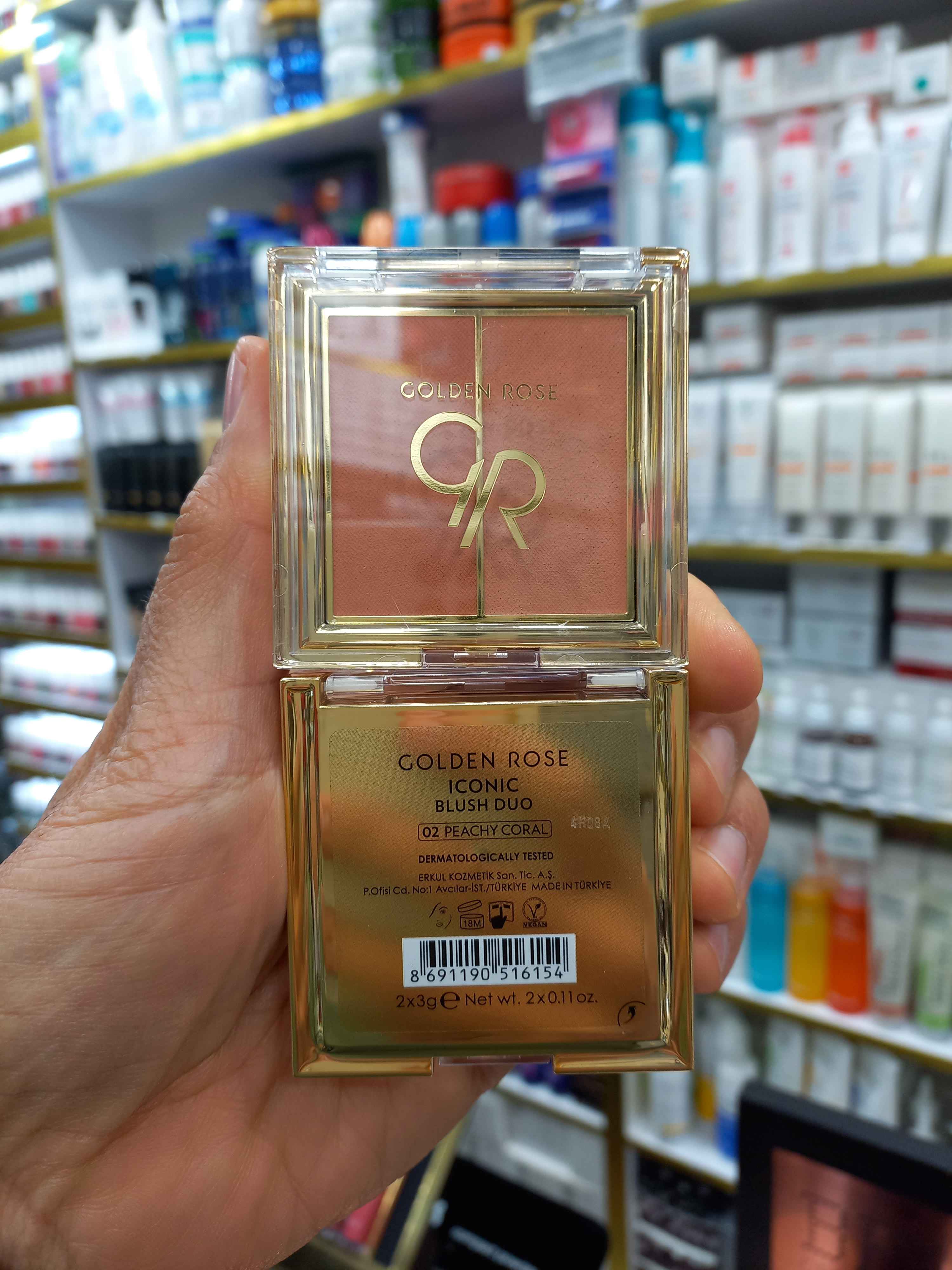 رژگونه گلدنرز دورنگ شماره ۰۲