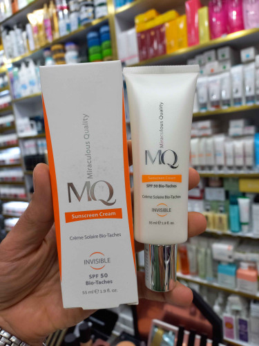 ضدآفتاب بیرنگ بایوتاچ ام کیو روشن کننده و ضدلک spf50 حجم ۵۵ میلی لیتر