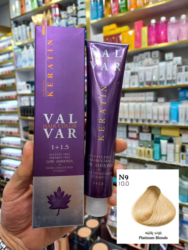 رنگ مو وال وار N9 بلوند پلاتینه لوآمونیاک حجم ۱۲۰ میلی لیتر