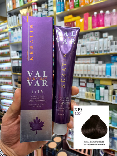 رنگ مو وال وار NF3 قهوه ای متوسط اکسترا لوآمونیاک حجم ۱۲۰ میلی لیتر