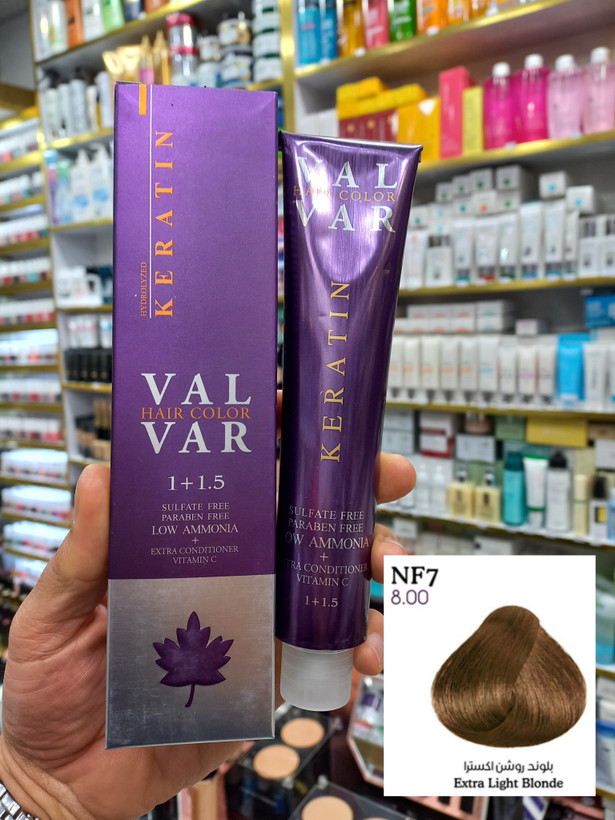 رنگ مو وال وار NF7 بلوند روشن اکسترا لوآمونیاک حجم ۱۲۰ میلی لیتر