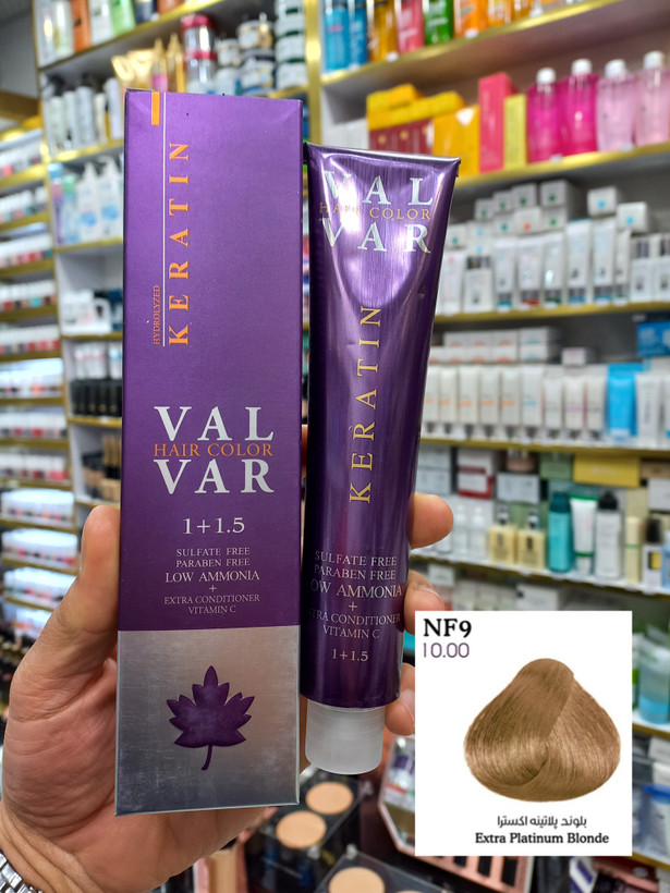 رنگ مو وال وار NF9 بلوند پلاتینه اکسترا لوآمونیاک حجم ۱۲۰ میلی لیتر