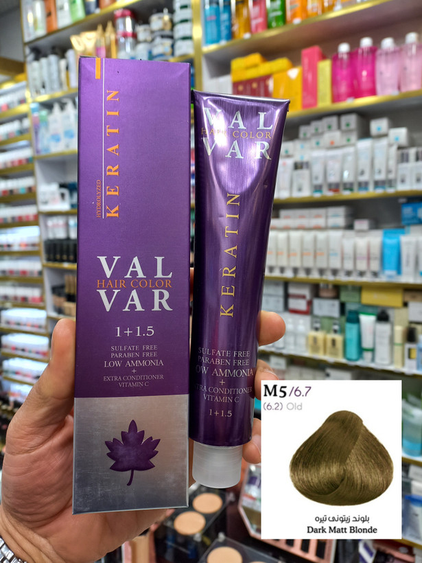 رنگ مو وال وار M5 بلوند زیتونی تیره لوآمونیاک حجم ۱۲۰ میلی لیتر