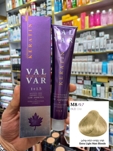 رنگ مو وال وار M8 بلوند زیتونی خیلی روشن لوآمونیاک حجم ۱۲۰ میلی لیتر