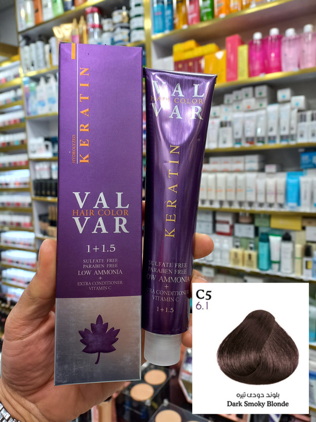 رنگ مو وال وار C5 بلوند دودی تیره لوآمونیاک حجم ۱۲۰ میلی لیتر