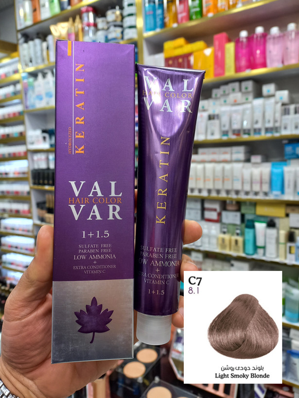 رنگ مو وال وار C7 بلوند دودی روشن لوآمونیاک حجم ۱۲۰ میلی لیتر