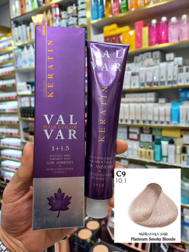 رنگ مو وال وار C9 بلوند دودی پلاتینه لوآمونیاک حجم ۱۲۰ میلی لیتر