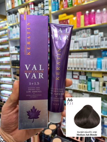 رنگ مو وال وار A6 بلوند خاکستری متوسط لوآمونیاک حجم ۱۲۰ میلی لیتر