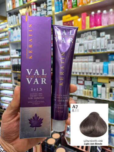 رنگ مو وال وار A7 بلوند خاکستری روشن لوآمونیاک حجم ۱۲۰ میلی لیتر