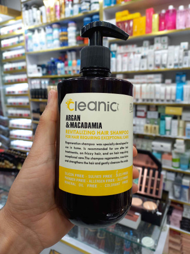 شامپو مو فاقد سولفات کلینیک کیندی آرگان و ماکادمیا حجم ۵۵۰ میلی لیتر