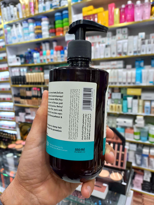 شامپو موی فر فاقد سولفات کلینیک کیندی حجم ۵۵۰ میلی لیتر