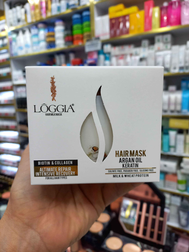 ماسک مو فاقد سولفات و پارابن (باآبکشی) لوجیا حجم ۵۰۰ میلی لیتر