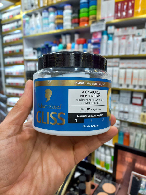 ماسک مو گلیس آبی (باآبکشی) حجم ۴۰۰ میلی لیتر