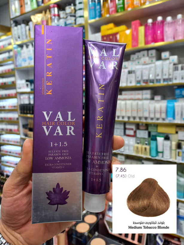 رنگ مو وال وار بلوند تنباکویی متوسط ۷.۸۶ لوآمونیاک حجم ۱۲۰ میلی لیتر