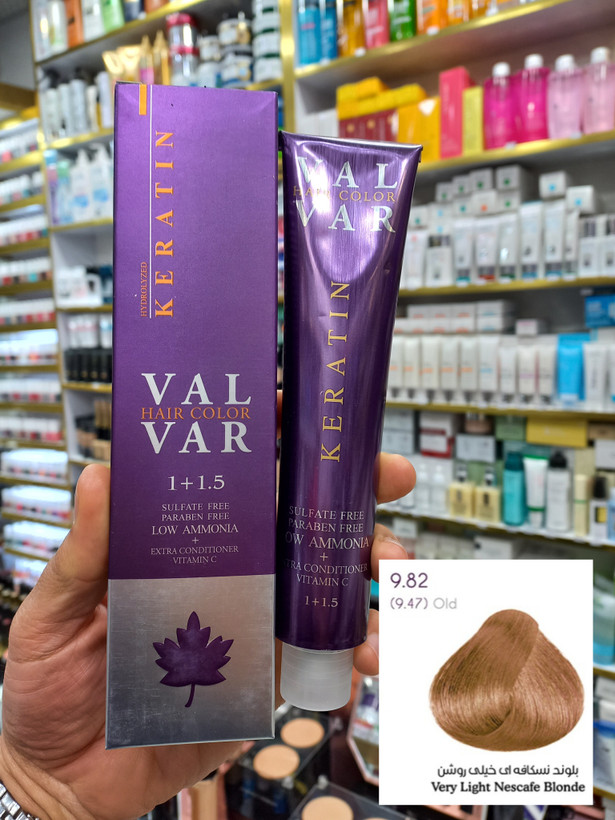 رنگ مو وال وار بلوند نسکافه ای خیلی روشن ۹.۸۲ لوآمونیاک حجم ۱۲۰ میلی لیتر