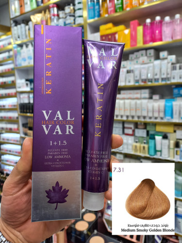 رنگ مو وال وار بلوند دودی طلایی متوسط ۷.۳۱ لوآمونیاک حجم ۱۲۰ میلی لیتر