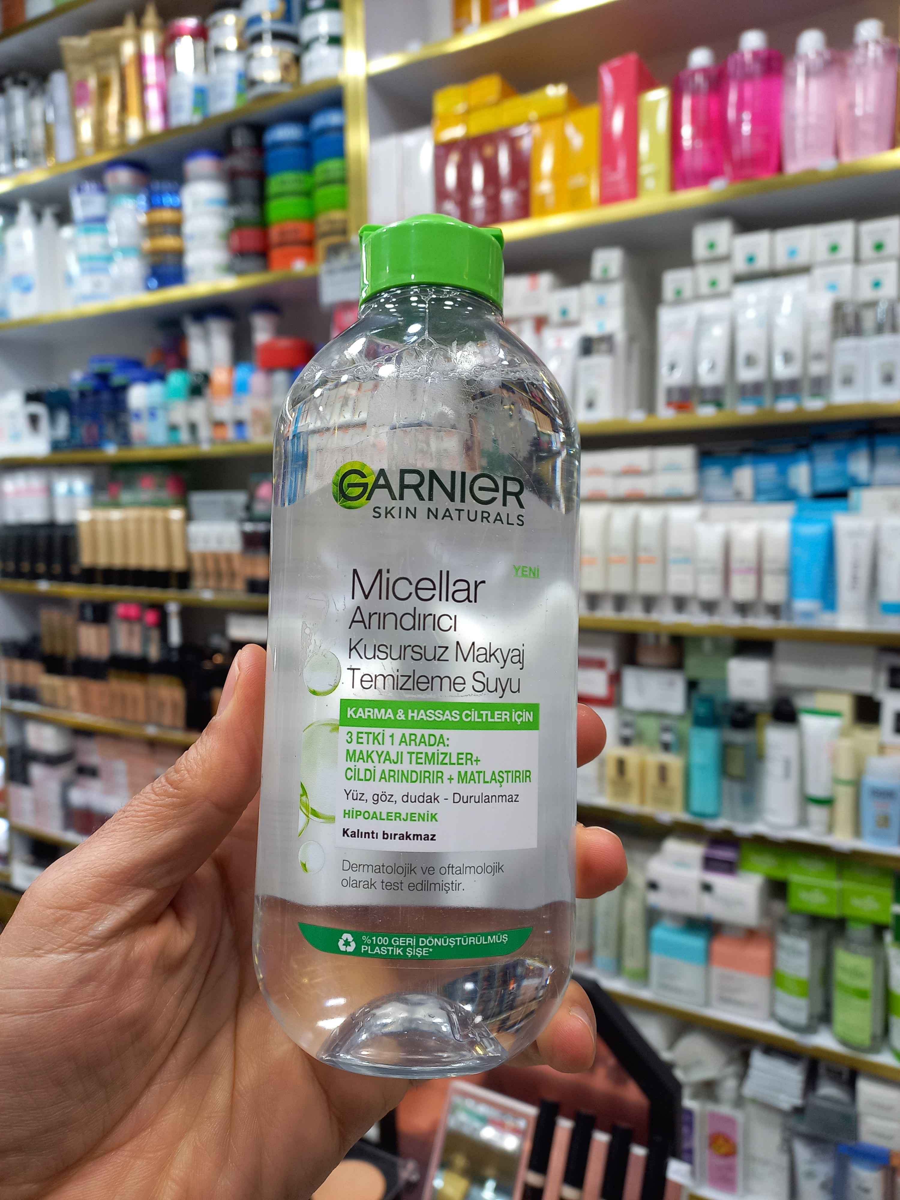 میسلارواتر گارنیر سبز مناسب پوست چرب و مختلط حجم ۴۰۰ میلی لیتر