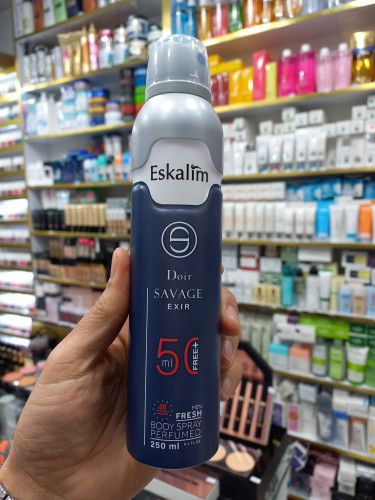 بادی اسپری پرفیوم اسکالیم رایحه ساواچ الکسیر مناسب برای آقایون با حجم ۲۵۰ میلی لیتر