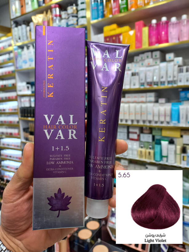 رنگ مو وال وار ۵.۶۵ شرابی روشن لوآمونیاک حجم ۱۲۰ میلی لیتر