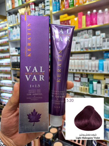 رنگ مو وال وار ۵.۲۰ شرابی بنفش روشن لوآمونیاک حجم ۱۲۰ میلی لیتر