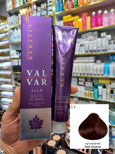 رنگ مو وال وار ۳.۴ شاه بلوطی تیره لوآمونیاک حجم ۱۲۰ میلی لیتر