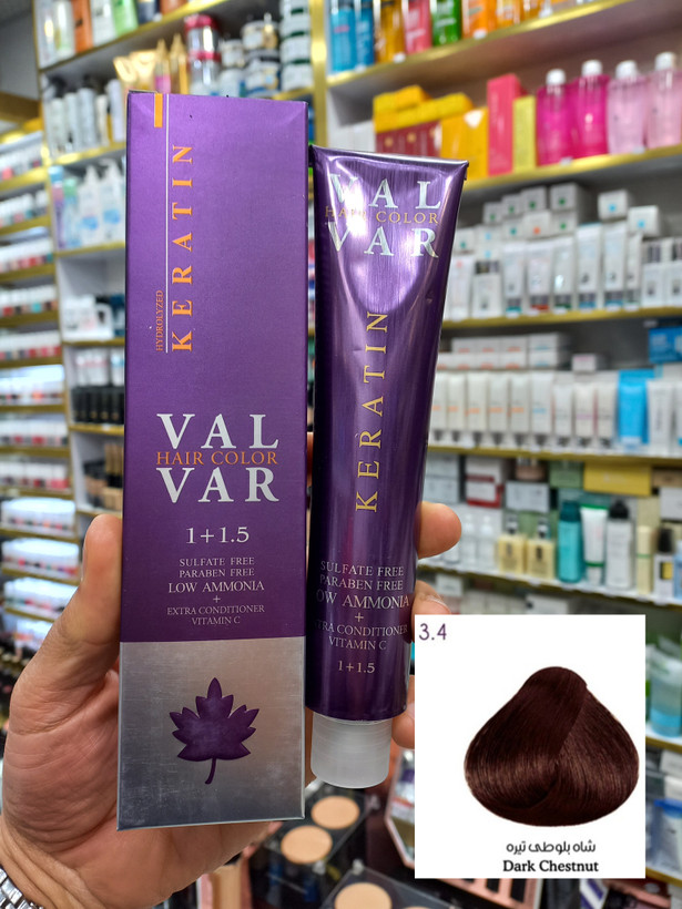 رنگ مو وال وار ۳.۴ شاه بلوطی تیره لوآمونیاک حجم ۱۲۰ میلی لیتر