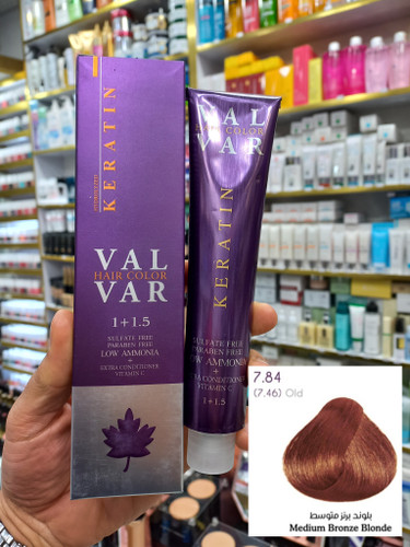 رنگ مو وال وار 7.84 بلوند برنز متوسط لوآمونیاک حجم ۱۲۰ میلیلیتر