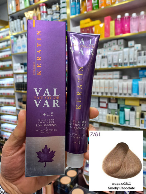 رنگ مو وال وار 7/81 شکلاتی دودی لوآمونیاک حجم ۱۲۰ میلیلیتر