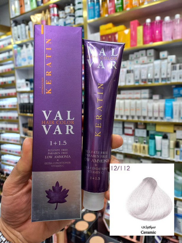 رنگ مو وال 12/112 سرامیکی لوآمونیاک حجم ۱۲۰ میلیلیتر