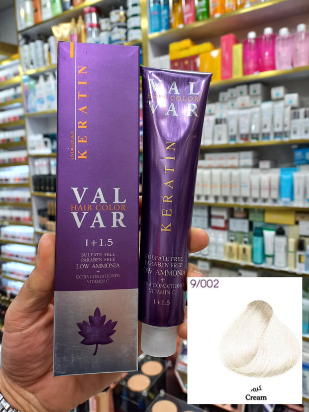 رنگ مو وال وار 9/002 کرم لوآمونیاک حجم ۱۲۰ میلی