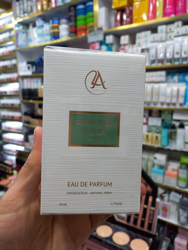 ادکلن گرین آیریش از برند لاکچری آکوا حجم ۵۰ میلی لیتر