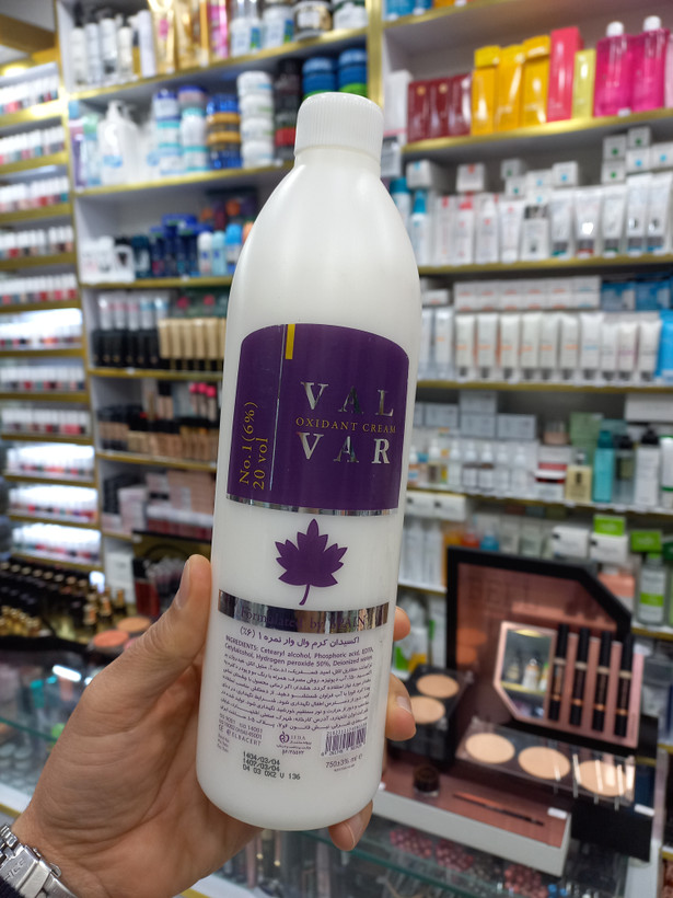 اکسیدان وال وار 6درصد 20VOL( نمره ۱) حجم ۷۵۰ میلی لیتر