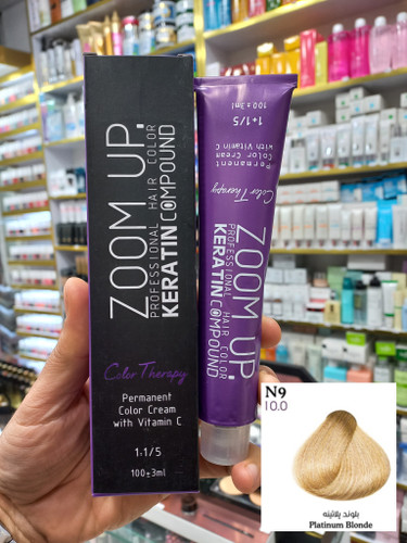 رنگ مو زوم آپ N9 بلوند پلاتینه حجم ۱۰۰ میلی لیتر