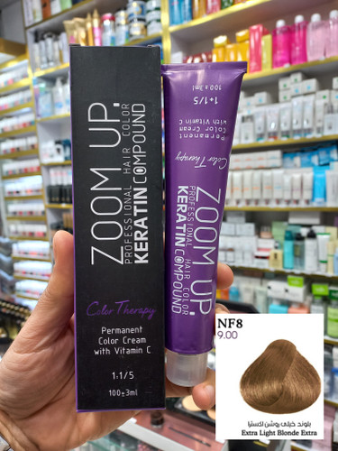 رنگ مو زوم آپ NF8 بلوند خیلی روشن اکسترا حجم ۱۰۰ میل