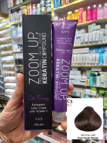 رنگ مو زوم آپ C5 بلوند دودی تیره حجم ۱۰۰ میلی لیتر
