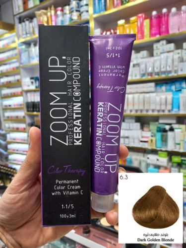 رنگ مو زوم آپ 6.3 بلوند طلایی تیره حجم ۱۰۰ میلی لیتر