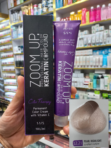 رنگ مو زوم آپ 12.21 هایلایت مرواریدی حجم ۱۰۰ میلی لیتر