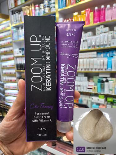 رنگ مو زوم آپ 12.0 هایلایت طبیعی حجم ۱۰۰ میلی لیتر