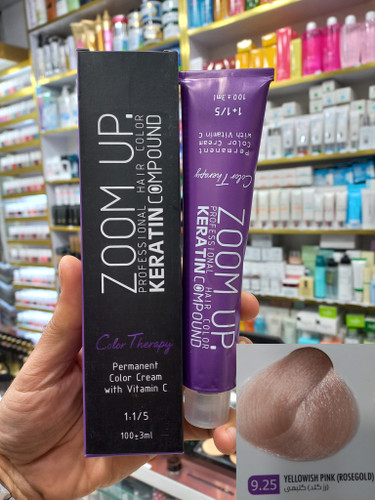 رنگ مو زوم آپ 9.25 (رزگلد) گلبهی حجم ۱۰۰ میلی لیتر