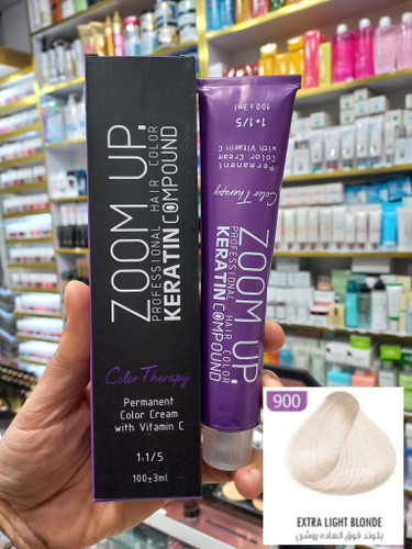 رنگ مو زوم آپ 900 بلوند فوقالعاده روشن حجم ۱۰۰ میلی لیتر