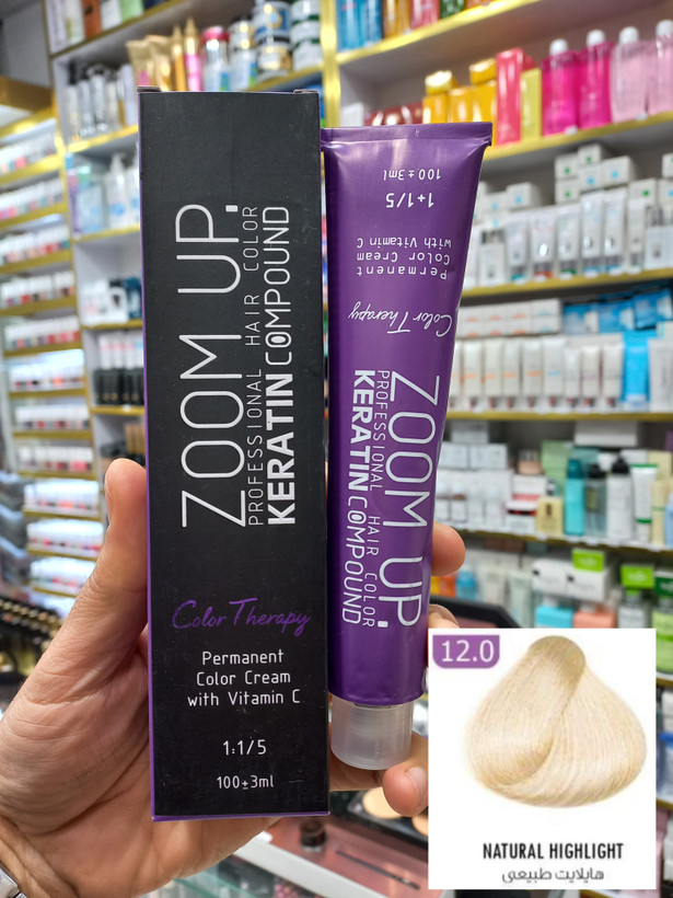 رنگ مو زوم آپ 12.0 هایلایت طبیعی حجم ۱۰۰ میلی لیتر