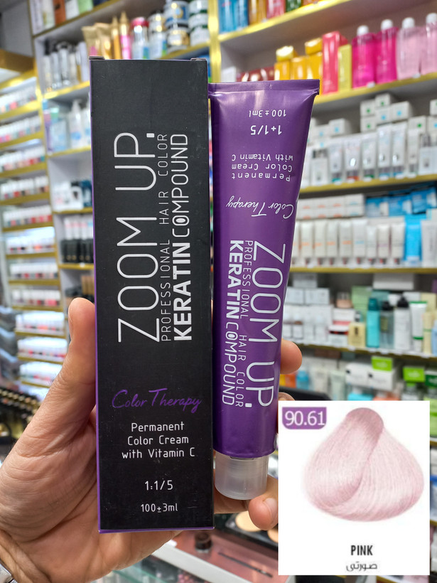 رنگ مو زوم آپ 90.61 صورتی حجم ۱۰۰ میلی لیتر