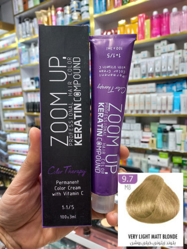 رنگ مو زوم آپ M8 بلوند زیتونی خیلی روشن حجم ۱۰۰ میلی لیتر