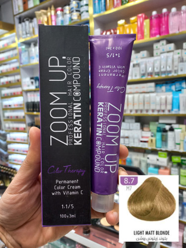 رنگ مو زوم آپ M7 بلوند زیتونی روشن حجم ۱۰۰ میلی لیتر