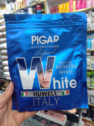 پودر دکلره پیگار سفید DUST FREE KERATINحجم 400 گرمی