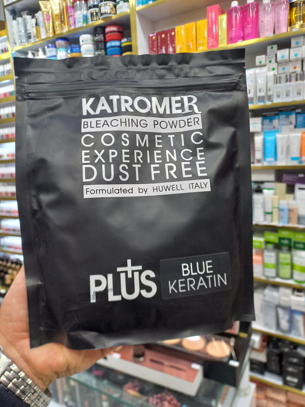 پودر دکلره کاترومر آبی DUST FREE حجم 400 گرمی