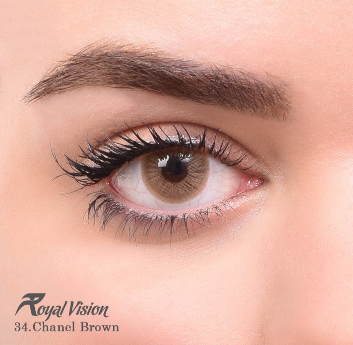 لنز چشم رنگی رویال ویژن 34-Chanel Brown
